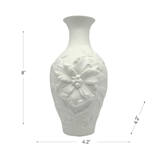 8" Tropical Flower DIY Ceramic Vase by Make Market®